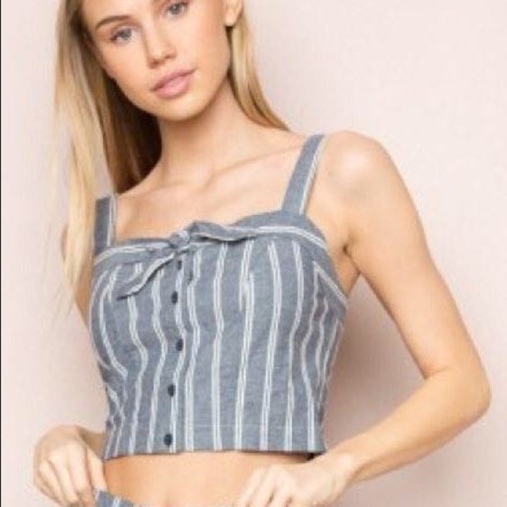 Brandy Melville like new stripped top